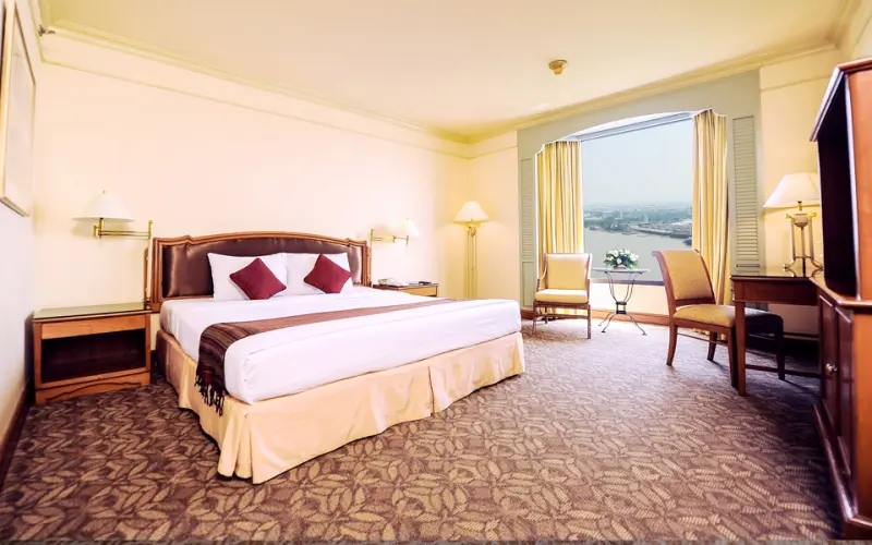 ห้องดีลักซ์ | โรงแรมมณเฑียร ริเวอร์ไซด์ กรุงเทพ แถว พระราม 3 ระดับ 5 ดาว ติดแม่น้ำเจ้าพระยา